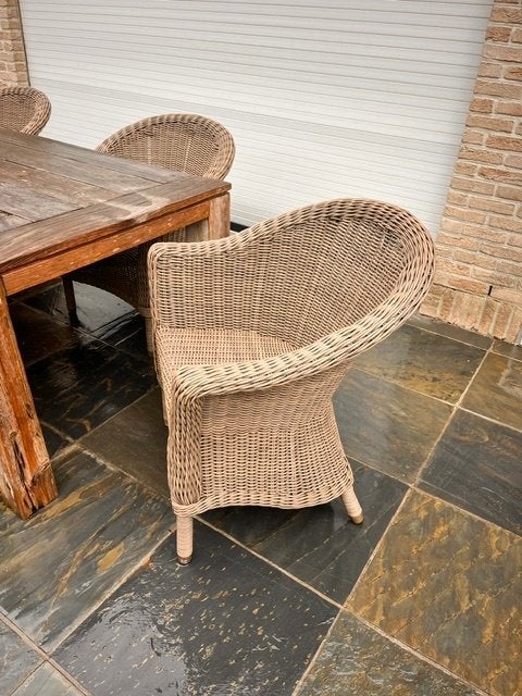 tuinstoelen, Ophalen, Gebruikt, Wicker