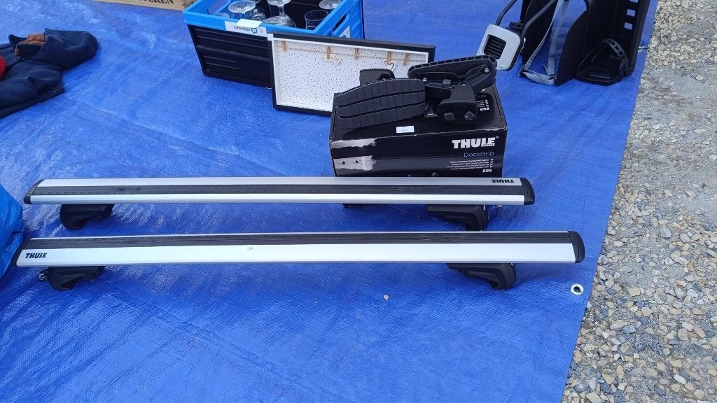 Dakdrager Thule + Kajak drager Thule, Autos : Divers, Porte-bagages, Comme neuf, Enlèvement