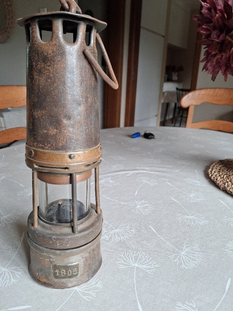 authentieke mijnlamp, Enlèvement