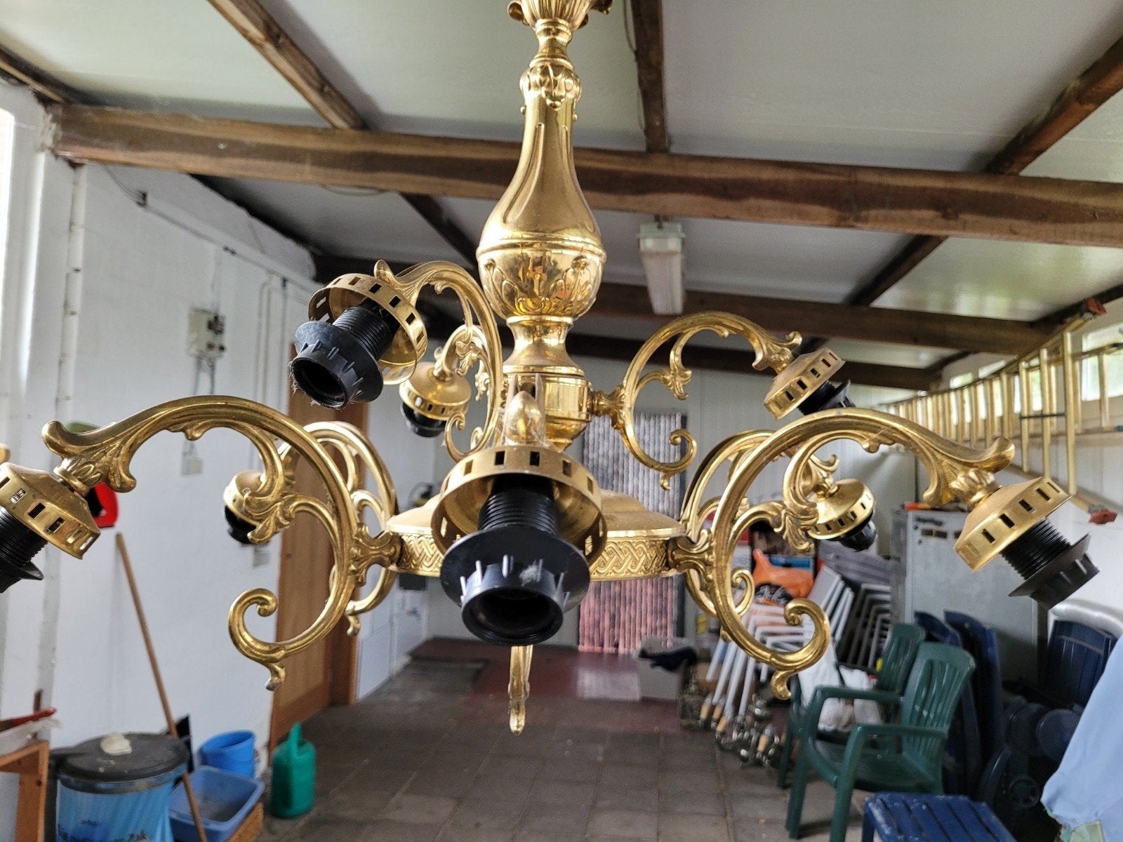 Luster, Huis en Inrichting, Lampen | Kroonluchters, Ophalen, Glas