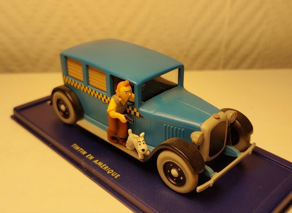 Voiture TINTIN Atlas 1/43 'Le vérificateur de taxis 1929', Enlèvement, Utilisé, Voiture, Autres marques