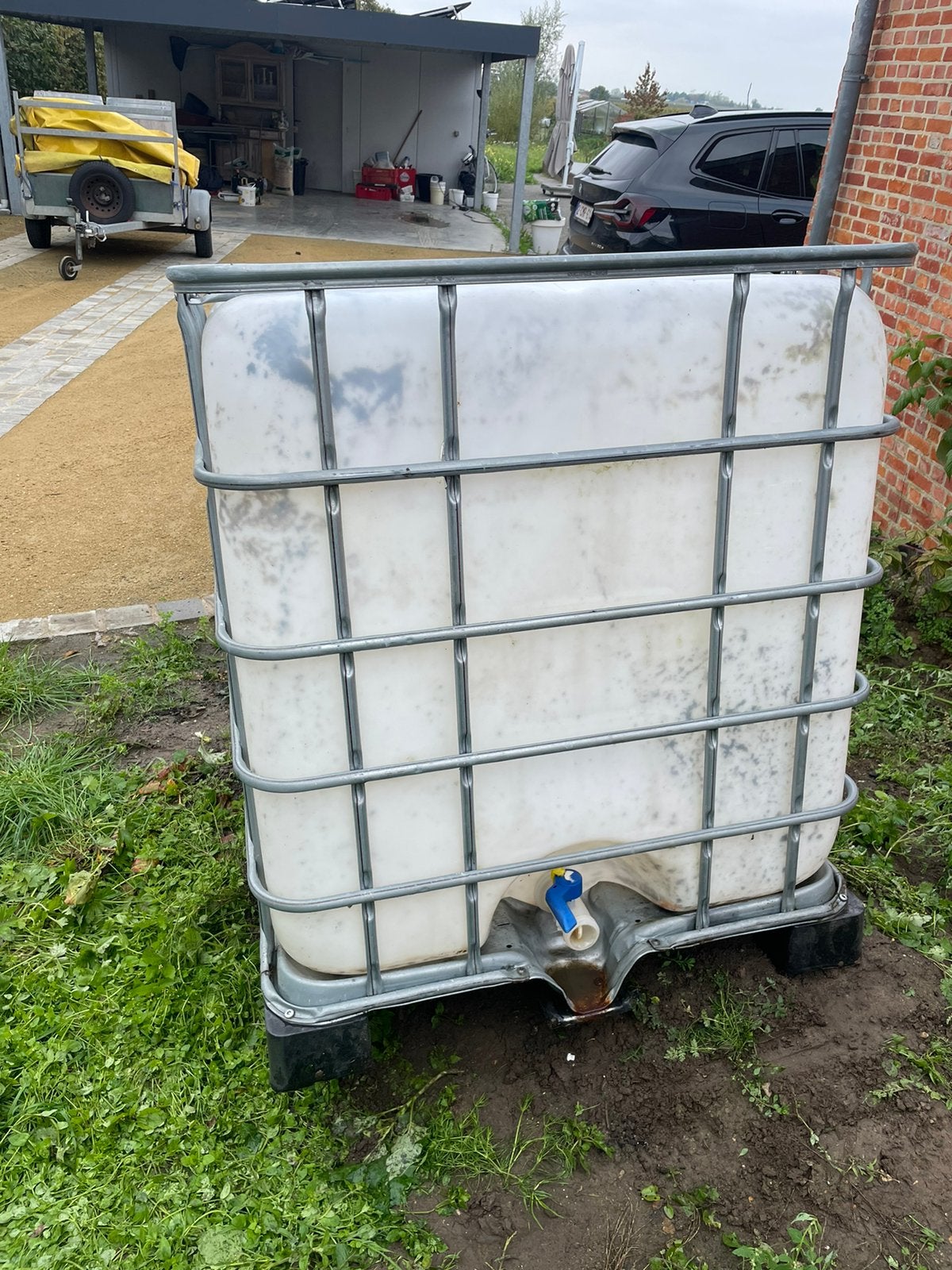 Ibc contialer met overloop, Jardin & Terrasse, Enlèvement, Comme neuf