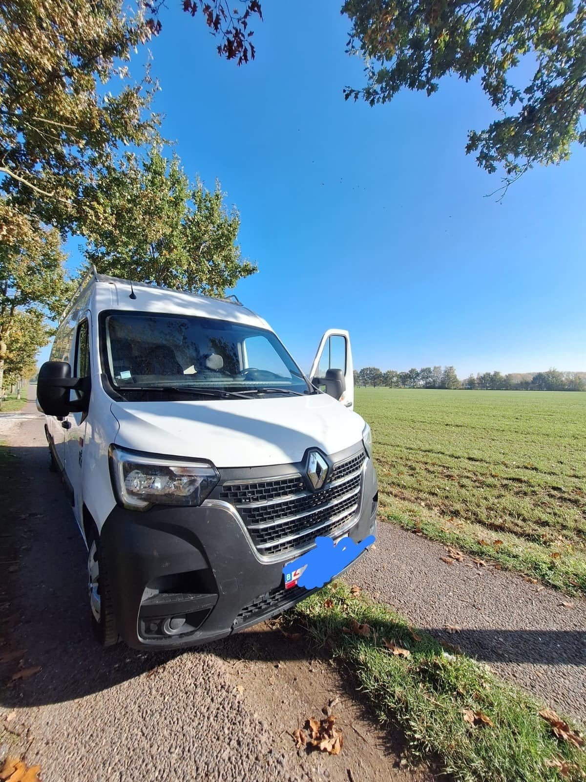 witte renault master cammionet te koop 144441km, 4 deurs, Stof, Euro 6, Renault