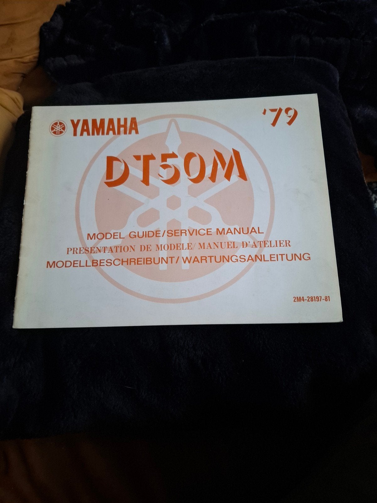 Manuel d'atelier original Yamaha DT50M (1979) - Trilingue, Enlèvement ou Envoi, Yamaha