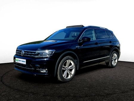 Volkswagen Tiguan Allspace 1.5 TSI R-LINE DSG *Opendak, Trek, Automaat, Zwart, SUV of Terreinwagen, Adaptive Cruise Control