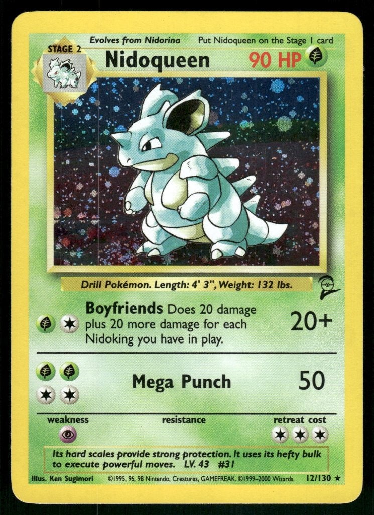 Nidoqueen 12/130 - Base Set 2 (NM), Envoi, Utilisé