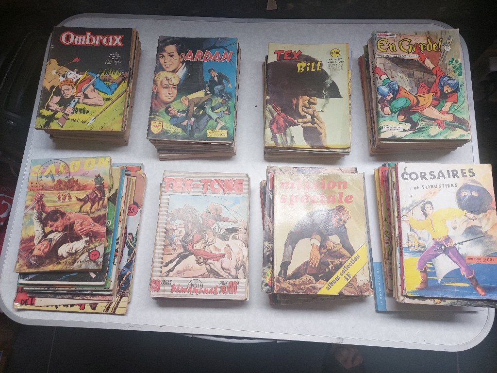 lot de 80 bd  petit format, Enlèvement, Utilisé