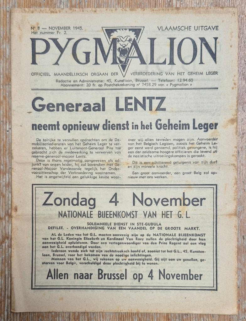 Willy Vandersteen Pygmalion 8 van 1945 WIL Suske en Wiske, Verzamelen, Ophalen of Verzenden, Suske en Wiske, Gebruikt, Overige typen
