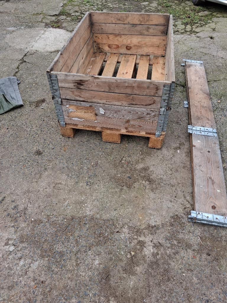 Houtbakken stapelbakken pallets compostbak., Enlèvement, Repliable