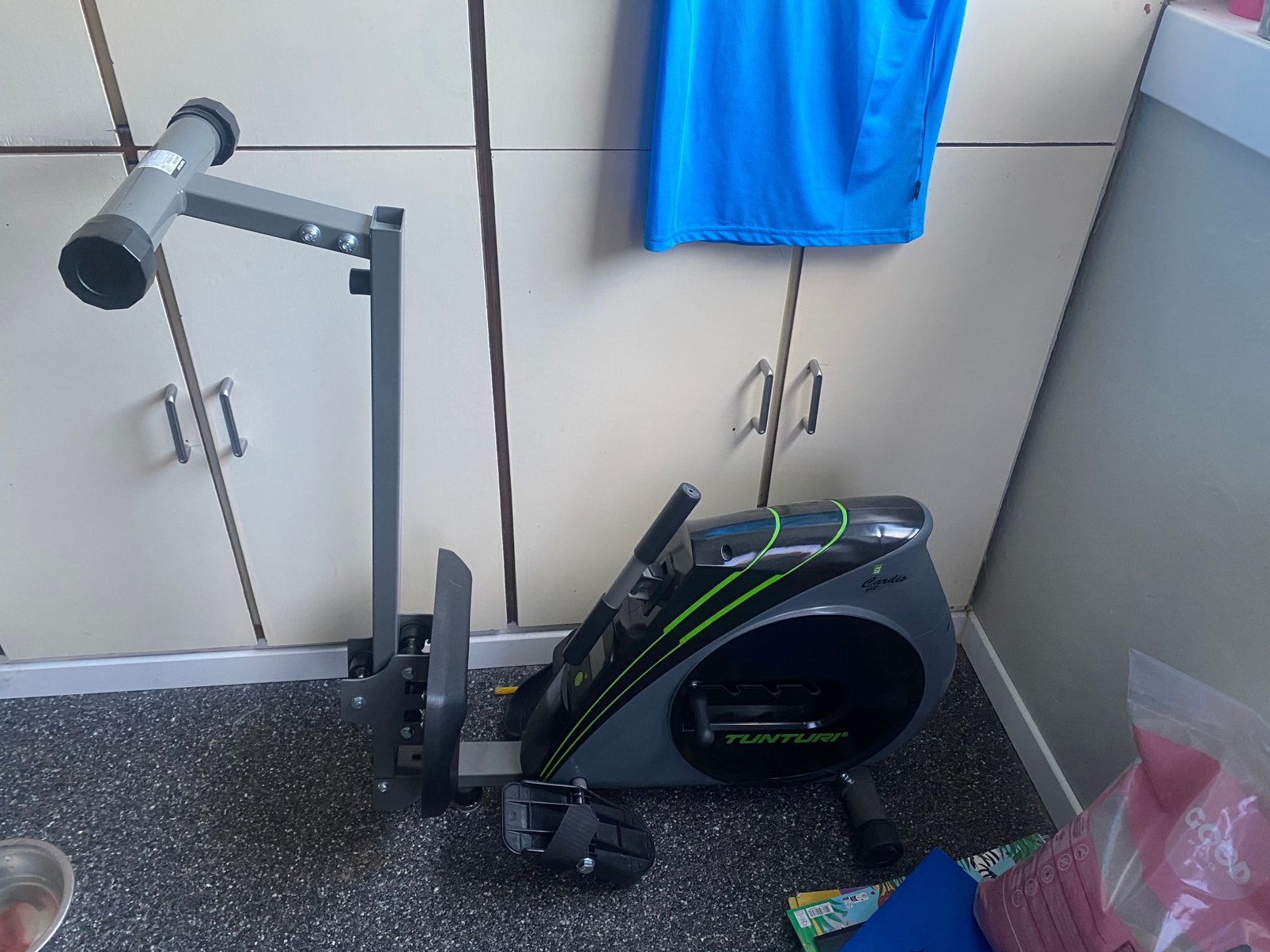 Roeitrainer tunturi, Sport en Fitness, Fitnessapparatuur, Ophalen, Gebruikt, Benen, Roeitrainer