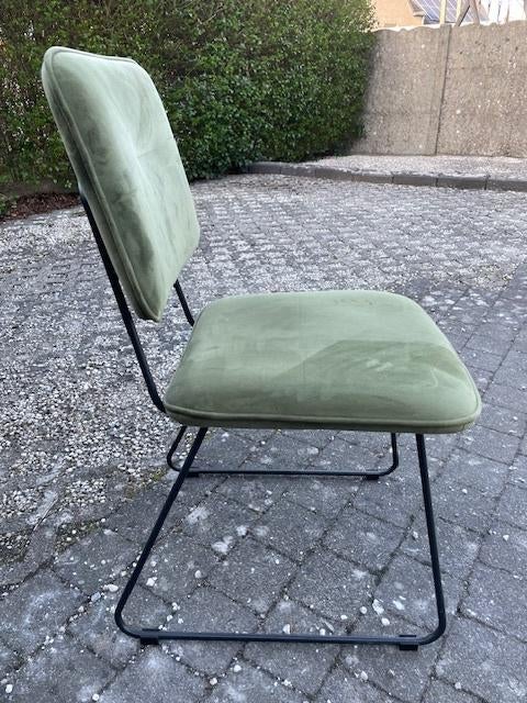 4 stoelen in stof kleur groen, Huis en Inrichting, Stoelen, Overige kleuren, Ophalen of Verzenden, Zo goed als nieuw, Stof