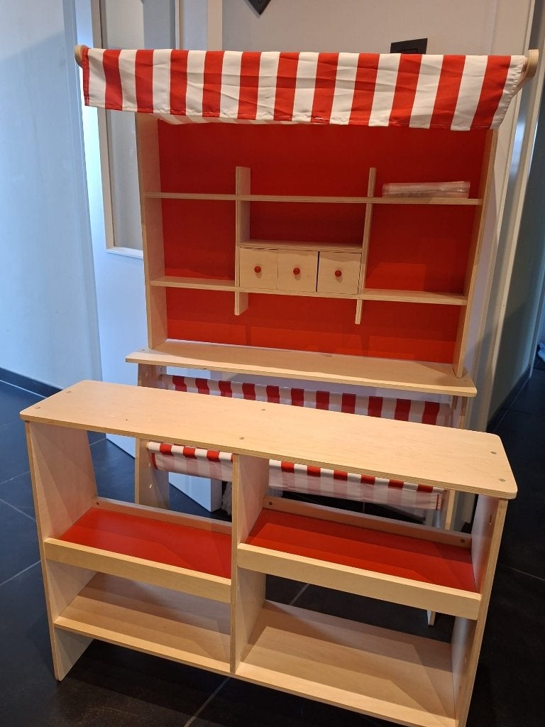 speelgoedwinkeltje (hout), Kinderen en Baby's, Ophalen of Verzenden, Zo goed als nieuw, Hout
