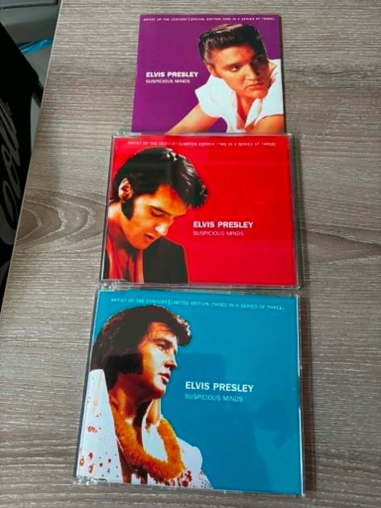 Elvis 3 promo cd's, Suspicious minds. 15 euro samen., Ophalen of Verzenden, Zo goed als nieuw, Rock-'n-roll, Promo