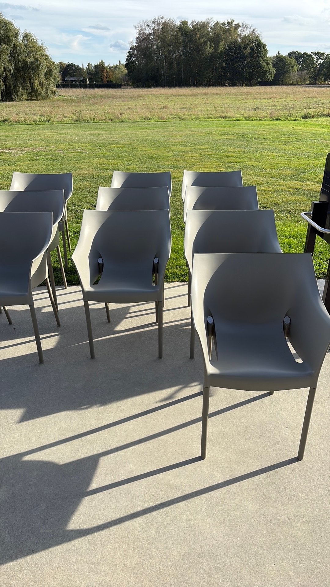 Moderne stoelen, Huis en Inrichting, Ophalen, Kunststof, Gebruikt, Vijf, Zes of meer stoelen