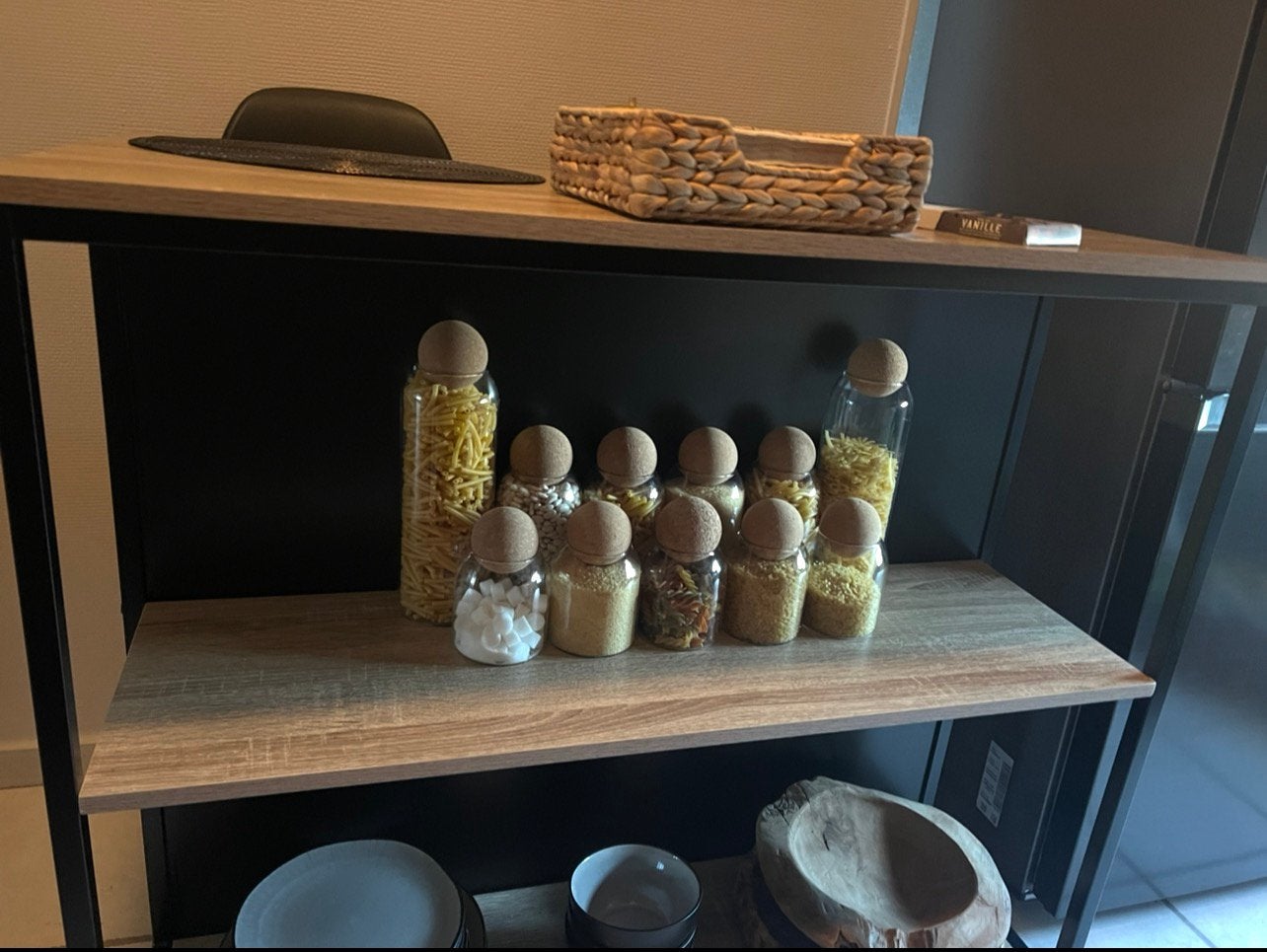 Table de bar avec 2 chaises reglables en PU noir, Enlèvement, Comme neuf