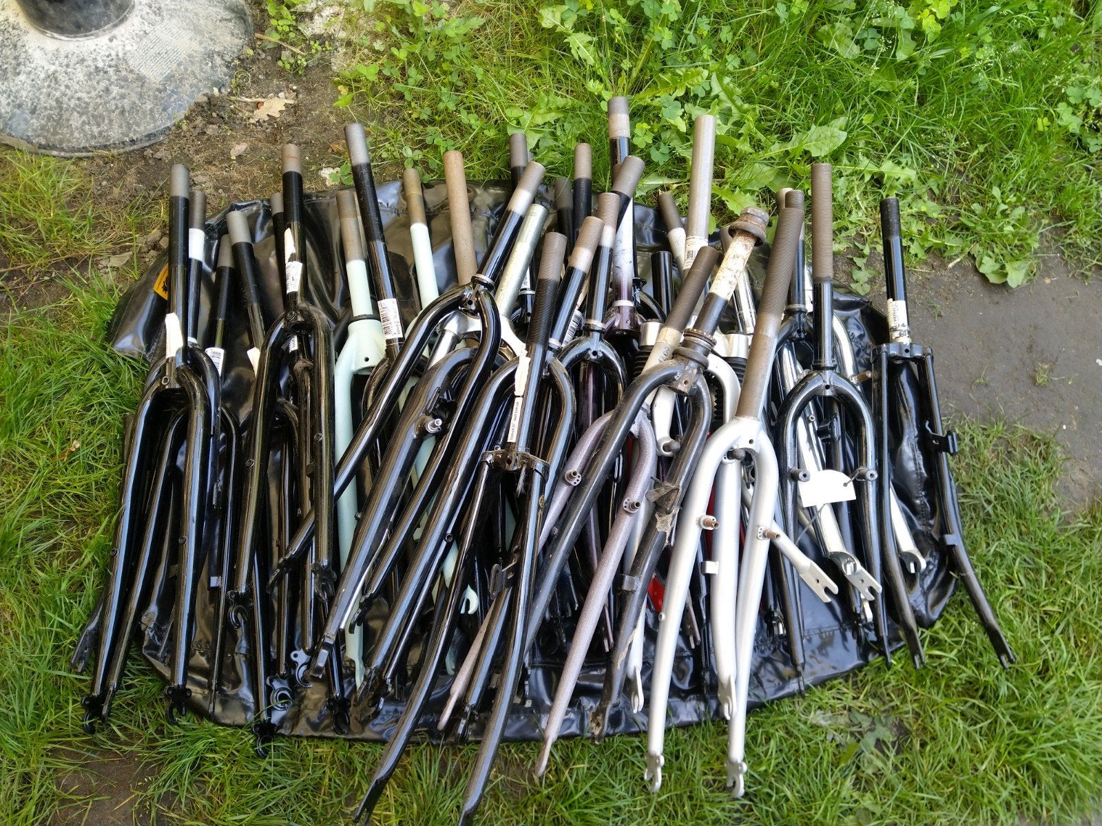 Lot de pièces de vélo, Vélos & Vélomoteurs, Enlèvement, Comme neuf, Fourche avant