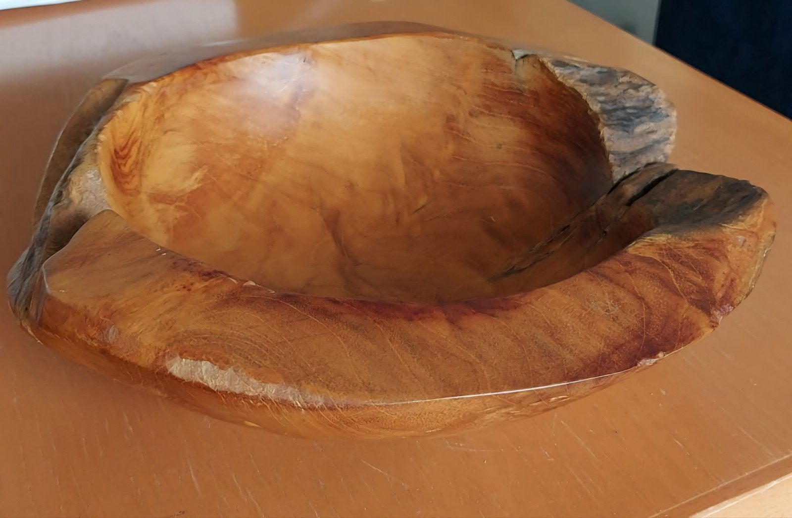 Houten schaal, Huis en Inrichting, Ophalen, Zo goed als nieuw, Hout, Schaal