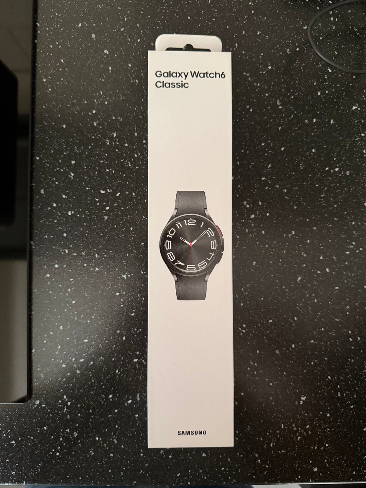 Galaxy watch 6 classic 43 mm NIEUW, Bijoux, Sacs & Beauté, Montres connectées, Enlèvement, Neuf, Noir, Android