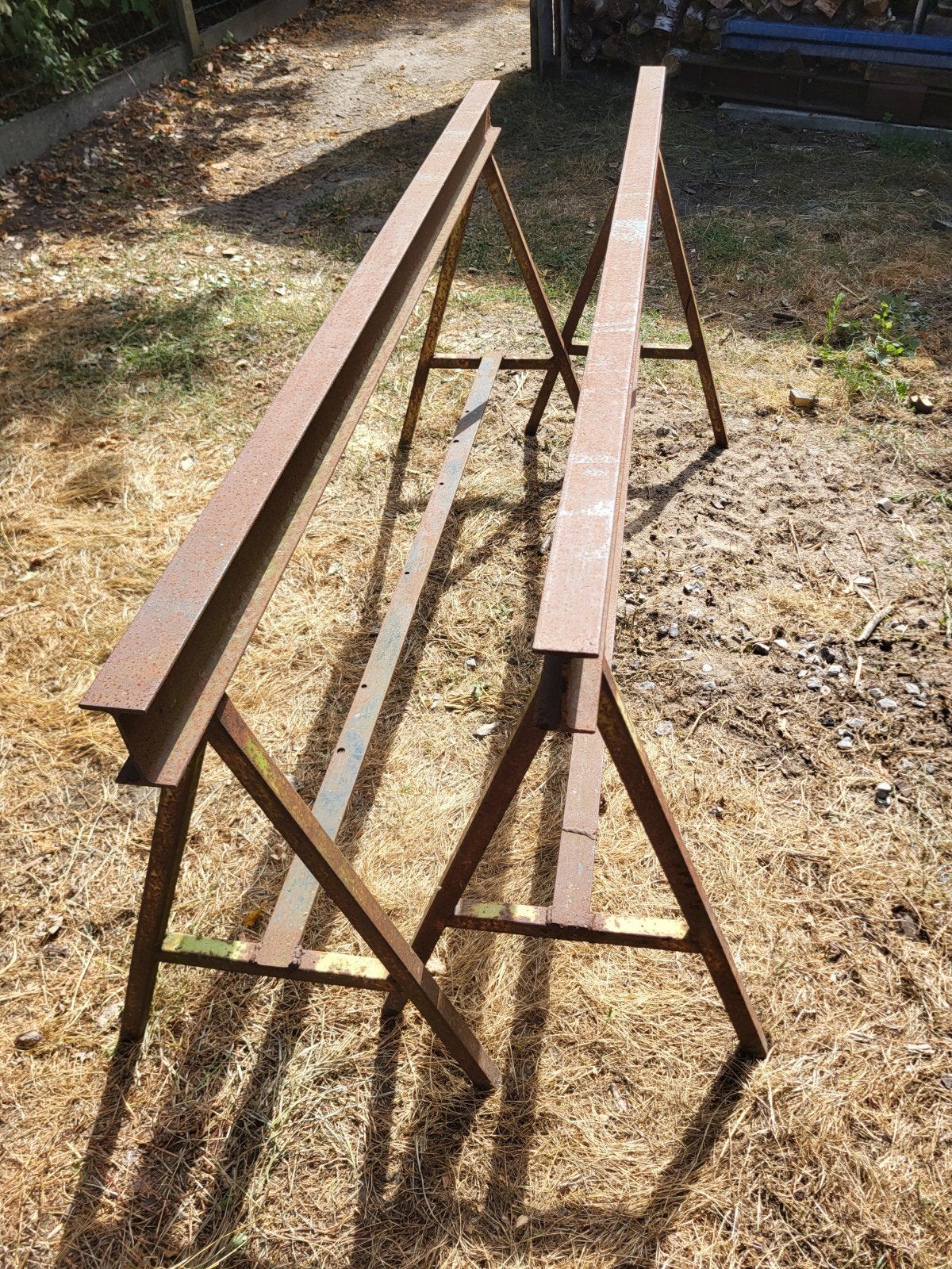 schragen 2 stuks, Bricolage & Construction, Métaux, Enlèvement, Utilisé, Fer