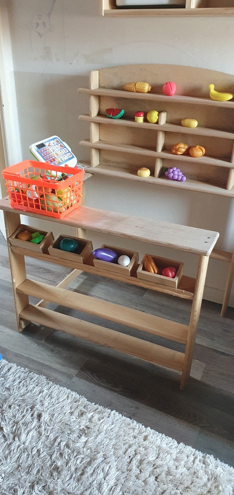 Houten Speelgoedwinkel peuter incl toebehoren, Ophalen