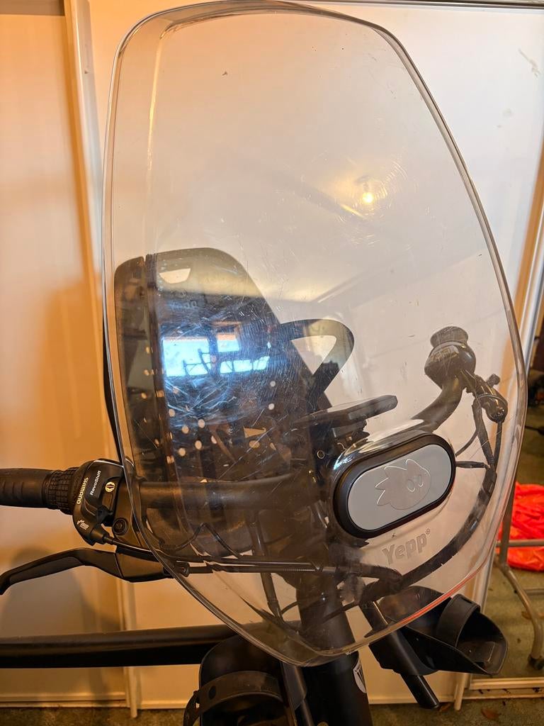 Yepp voorzitje, Fietsen en Brommers, Fietsaccessoires | Fietsstoeltjes, Ophalen, Voorzitje, 0 t/m 13 kg, Gebruikt