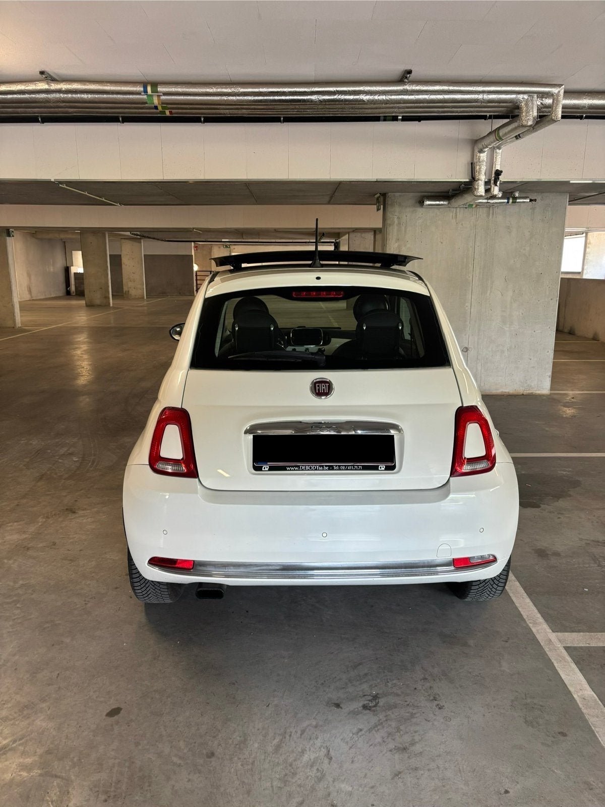 Fiat 500 2017 essence – CT OK – prête à immatriculer, Voorwielaandrijving, 4 zetels, Leder en Stof, Wit