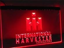 IH International Harvester tractor reclame verlichting logo, Ophalen of Verzenden, Reclamebord