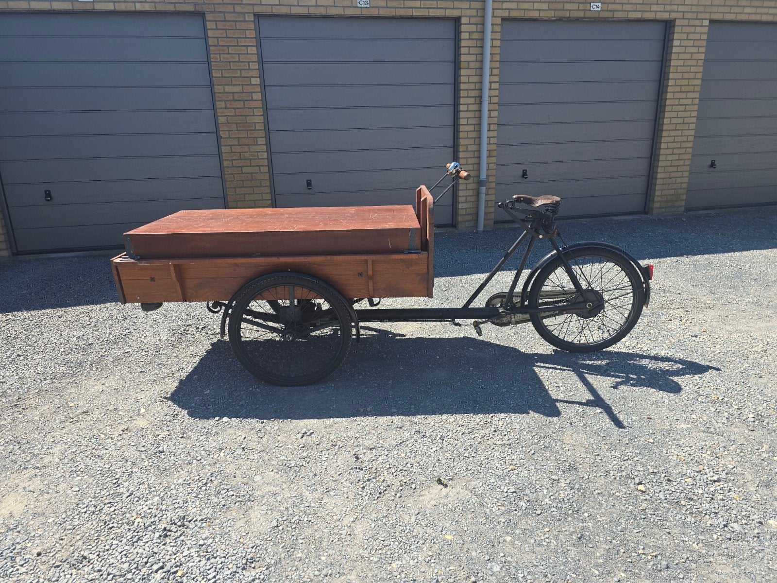 Antieke Haringfiets, Koffiefiets/EventFiets Oude Bakfiets, Gebruikt, Trommelrem, Ophalen, Overige merken