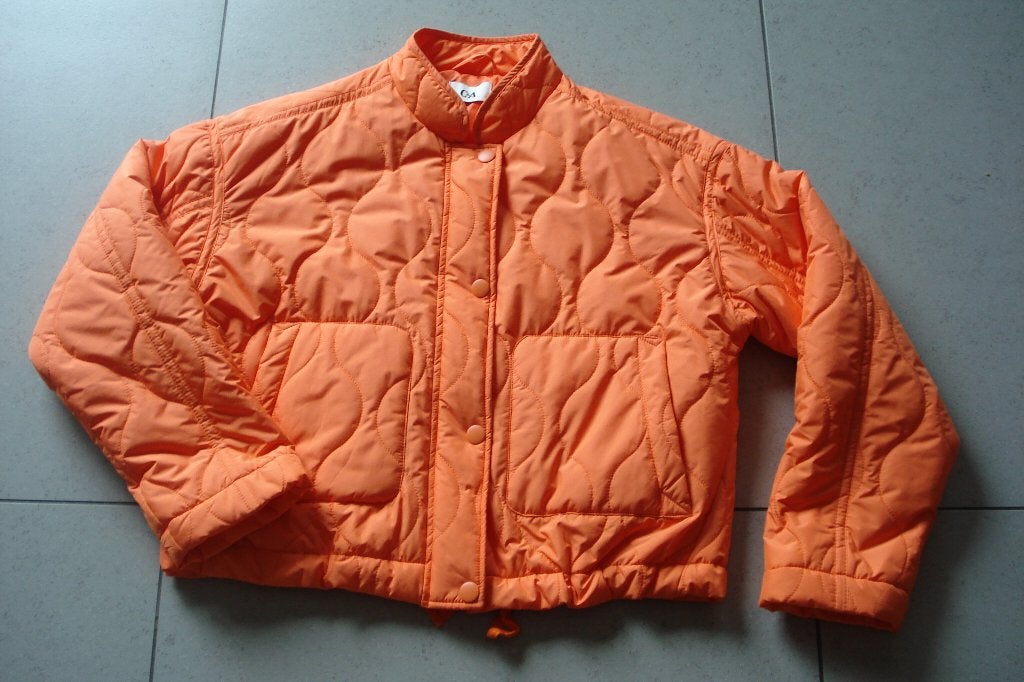 C&A lente/zomerjas, dames/meisjes. mt 38, Kleding | Dames, Jassen | Zomer, Maat 38/40 (M), Oranje, Ophalen of Verzenden, Zo goed als nieuw