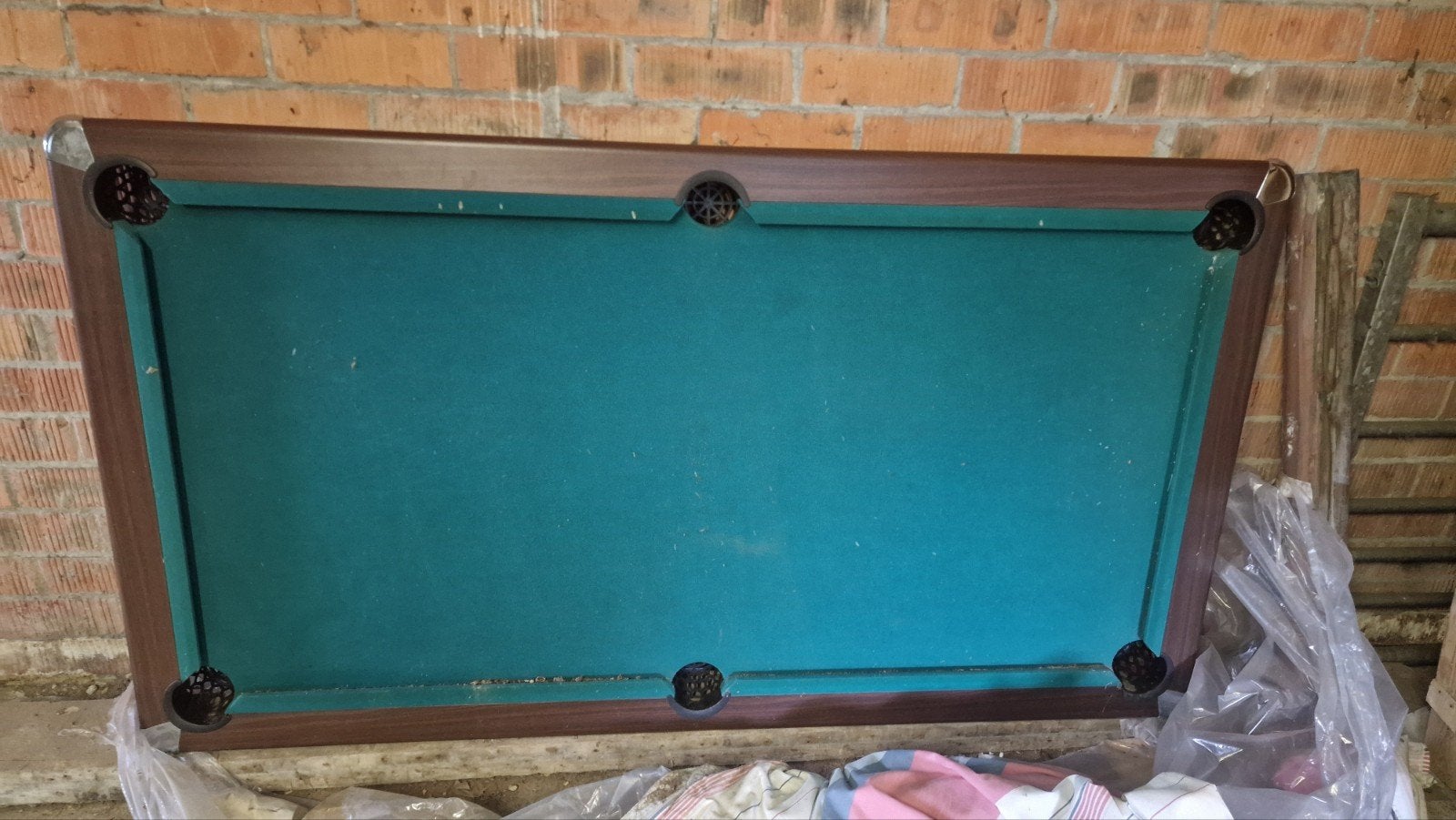 biljarttafel zonder onderstel en toebehoren, Ophalen, Biljarttafel