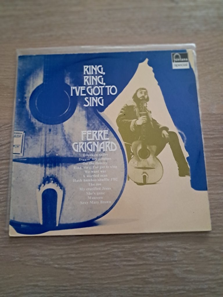 Ferre Grignard " Ring,Ring, I've Got To Sing 1966, CD & DVD, Vinyles Singles, Utilisé, Housse de protection extérieure, Pochette photo