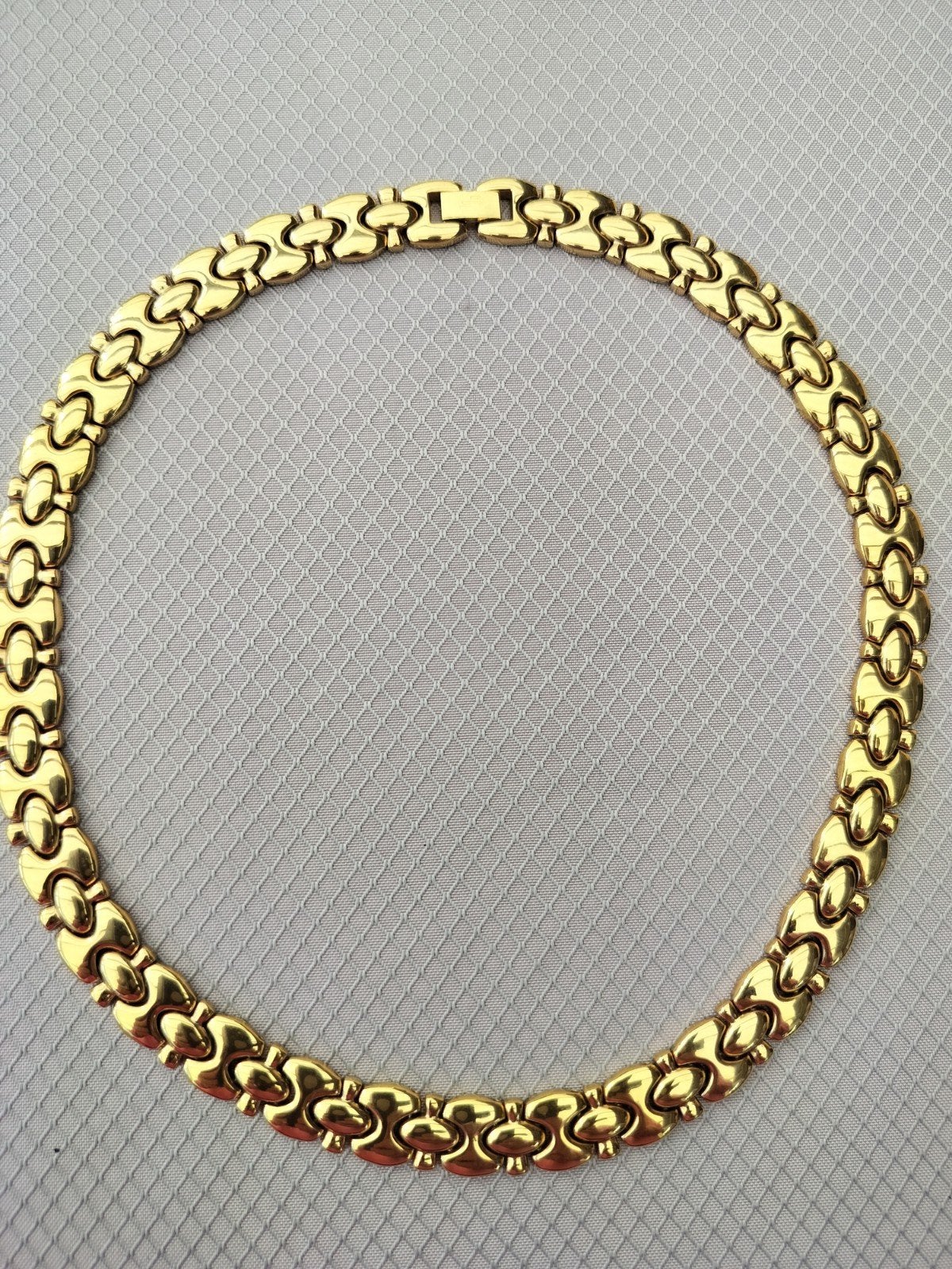 vergulde designketting Emmy Wieleman met certificaat, Bijoux, Sacs & Beauté, Bagues, Enlèvement ou Envoi, Comme neuf, Autres matériaux