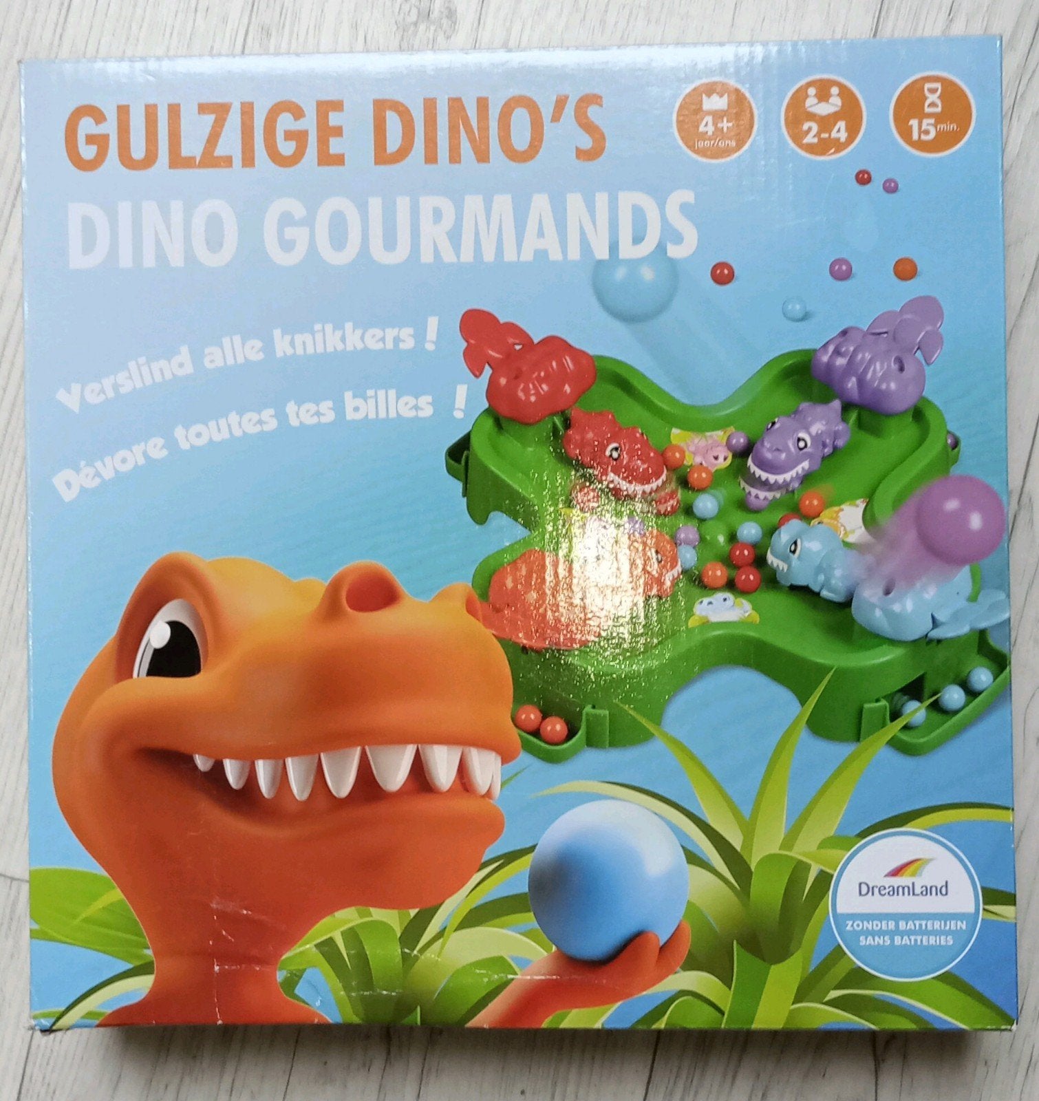 Gulzige Dino's spel, Hobby en Vrije tijd, Drie of vier spelers, Ophalen, Gebruikt