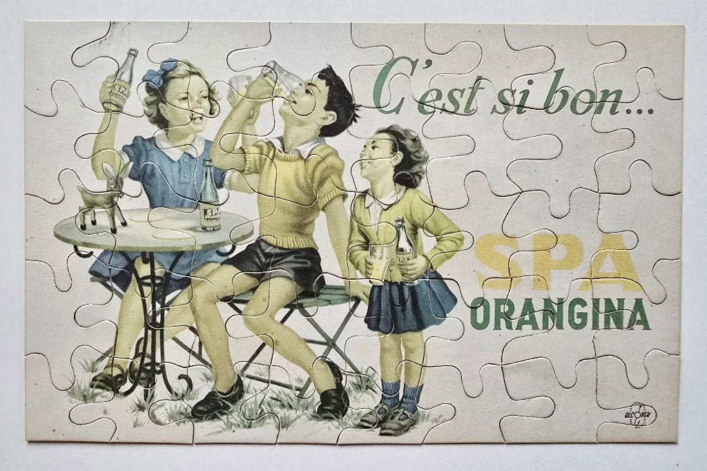 SPA ORANGINA – Puzzle Publicitaire – Advert.Jig-Saw n20, Enlèvement ou Envoi, Utilisé, Panneau publicitaire
