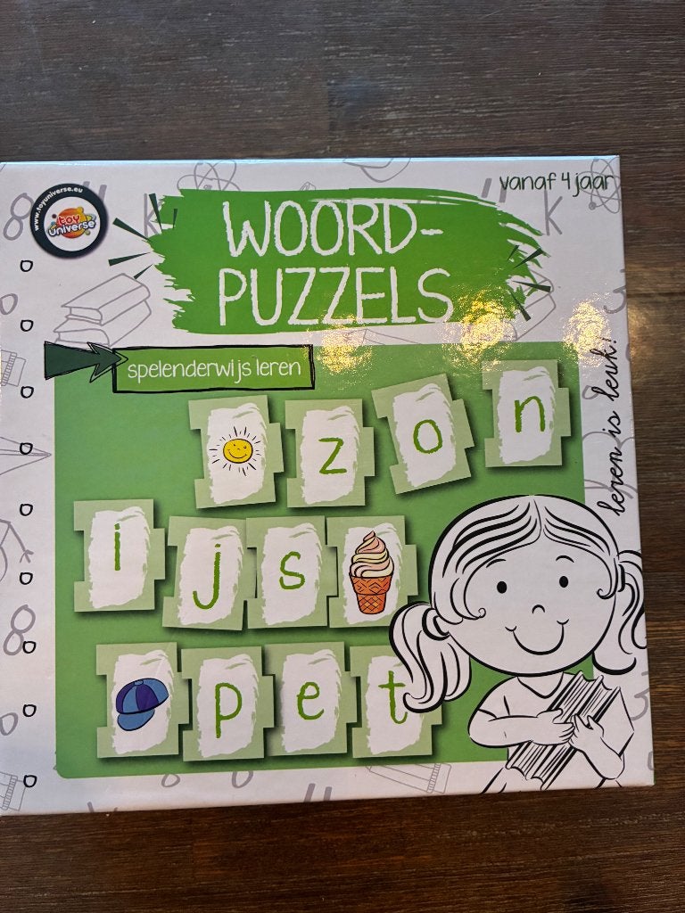Woordpuzzels: spelenderwijs leren, Kinderen en Baby's, Ophalen of Verzenden, Gebruikt, Taal en Lezen
