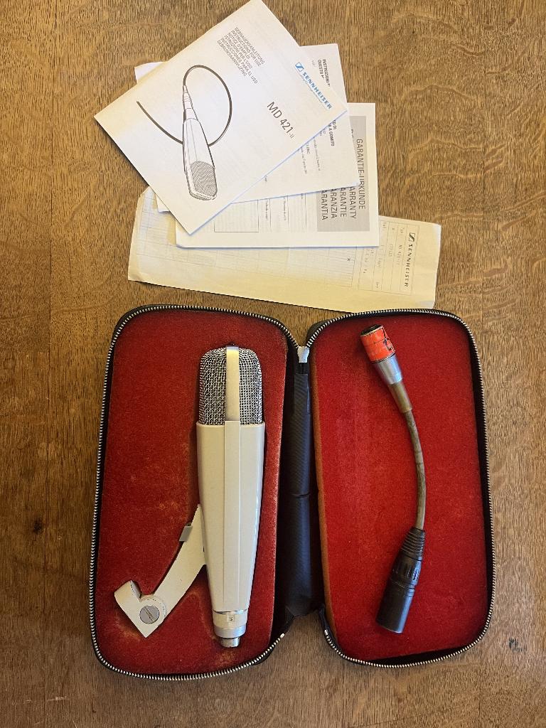 Microfoon, Sennheiser MD 421 HL, Muziek en Instrumenten, Microfoons, Ophalen, Zo goed als nieuw, Studiomicrofoon