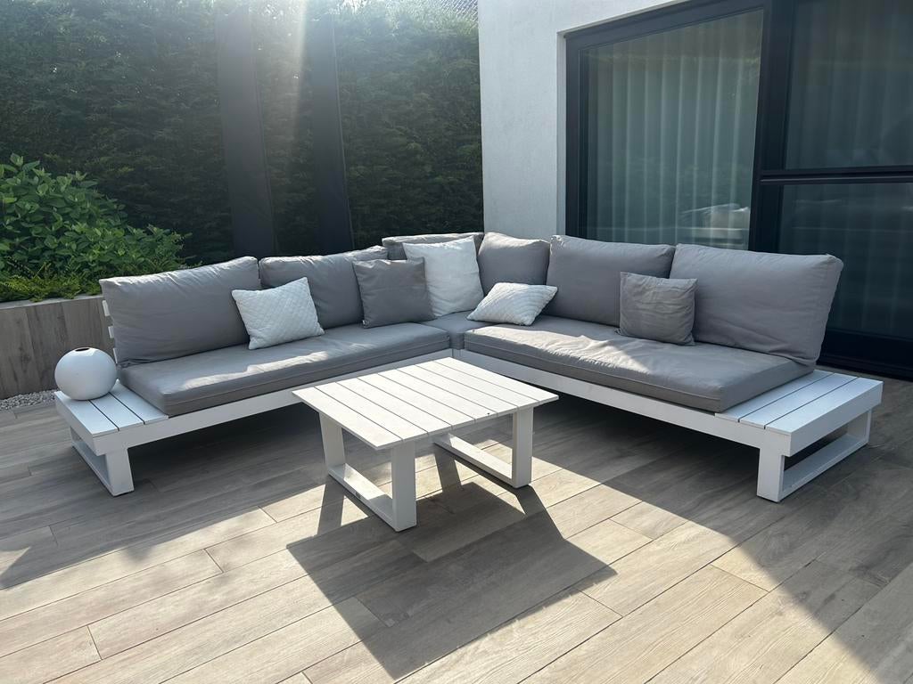 Loungeset, Ophalen, Gebruikt, Bank, Aluminium