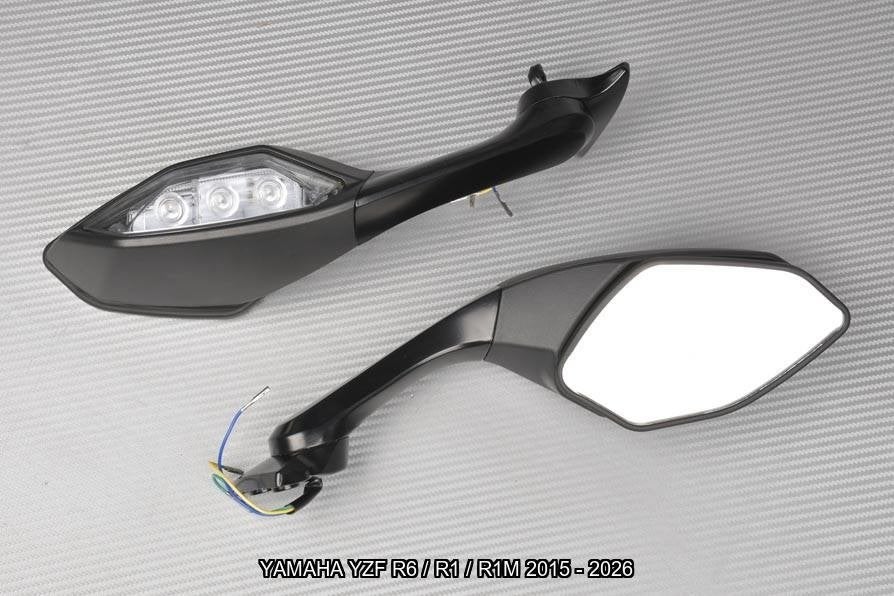 Set spiegels voor YAMAHA YZF R6 / R1 / R1M 2015 2026