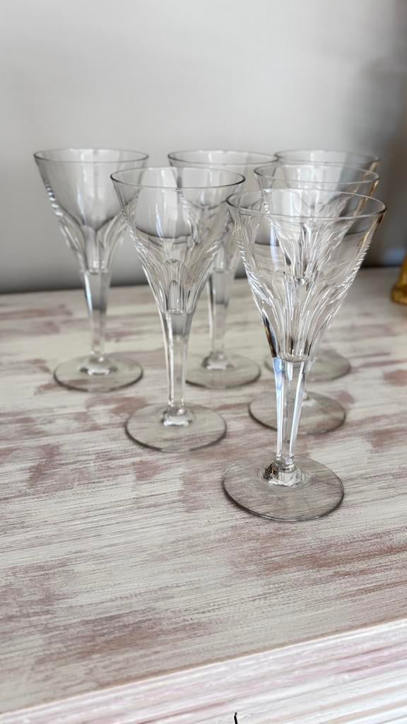 6waterford kristallen martini  glazen, Ophalen, Zo goed als nieuw