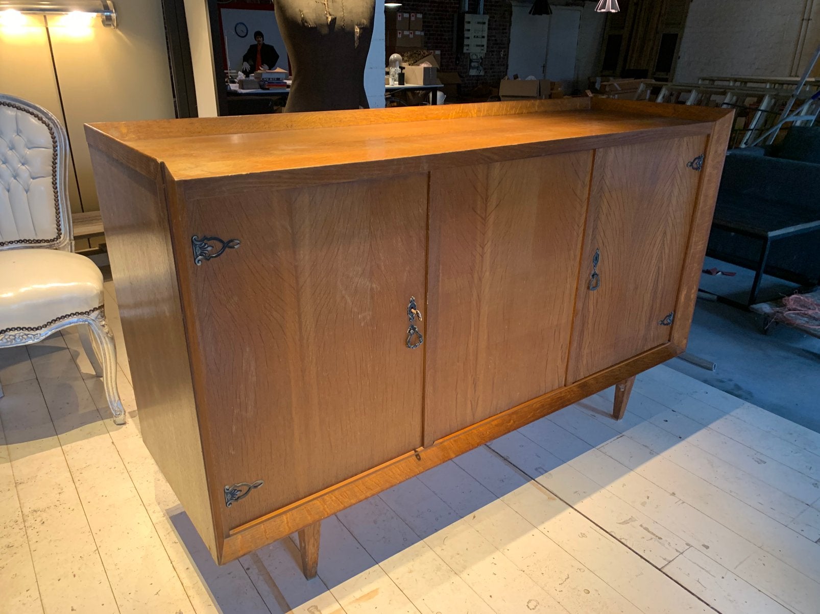 Armoire vintage, Maison & Meubles, Armoires | Dressoirs, 150 à 200 cm, Comme neuf, Enlèvement, Chêne