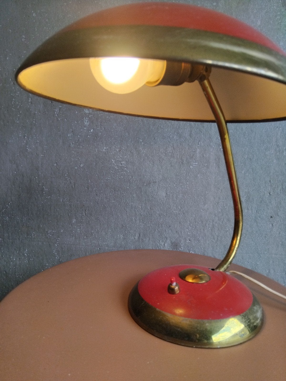 vintage tafellamp HELO LEUCHTEN jaren 50, Ophalen, Design
