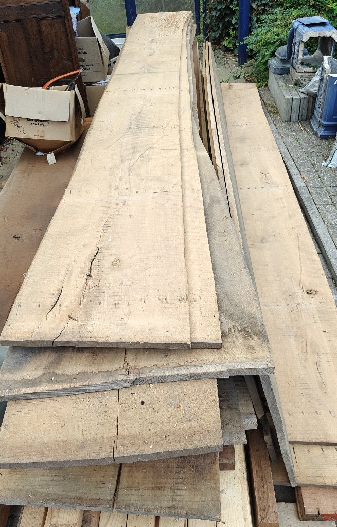 Eiken boolse planken, Doe-het-zelf en Bouw, Ophalen, Minder dan 25 mm, Eiken, Nieuw