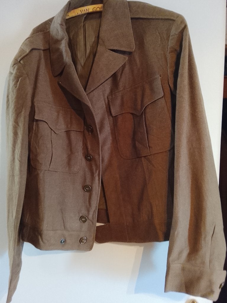 Veste IKE WW2, Enlèvement ou Envoi, Armée de terre, Vêtements ou Chaussures