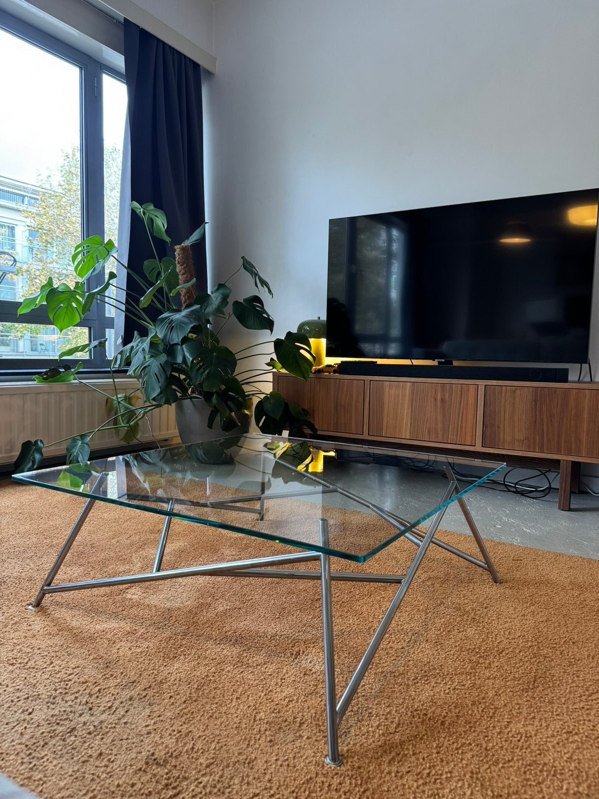 Harvink Mikado design salontafel Dutch Design met karakter, Ophalen, Zo goed als nieuw, Glas