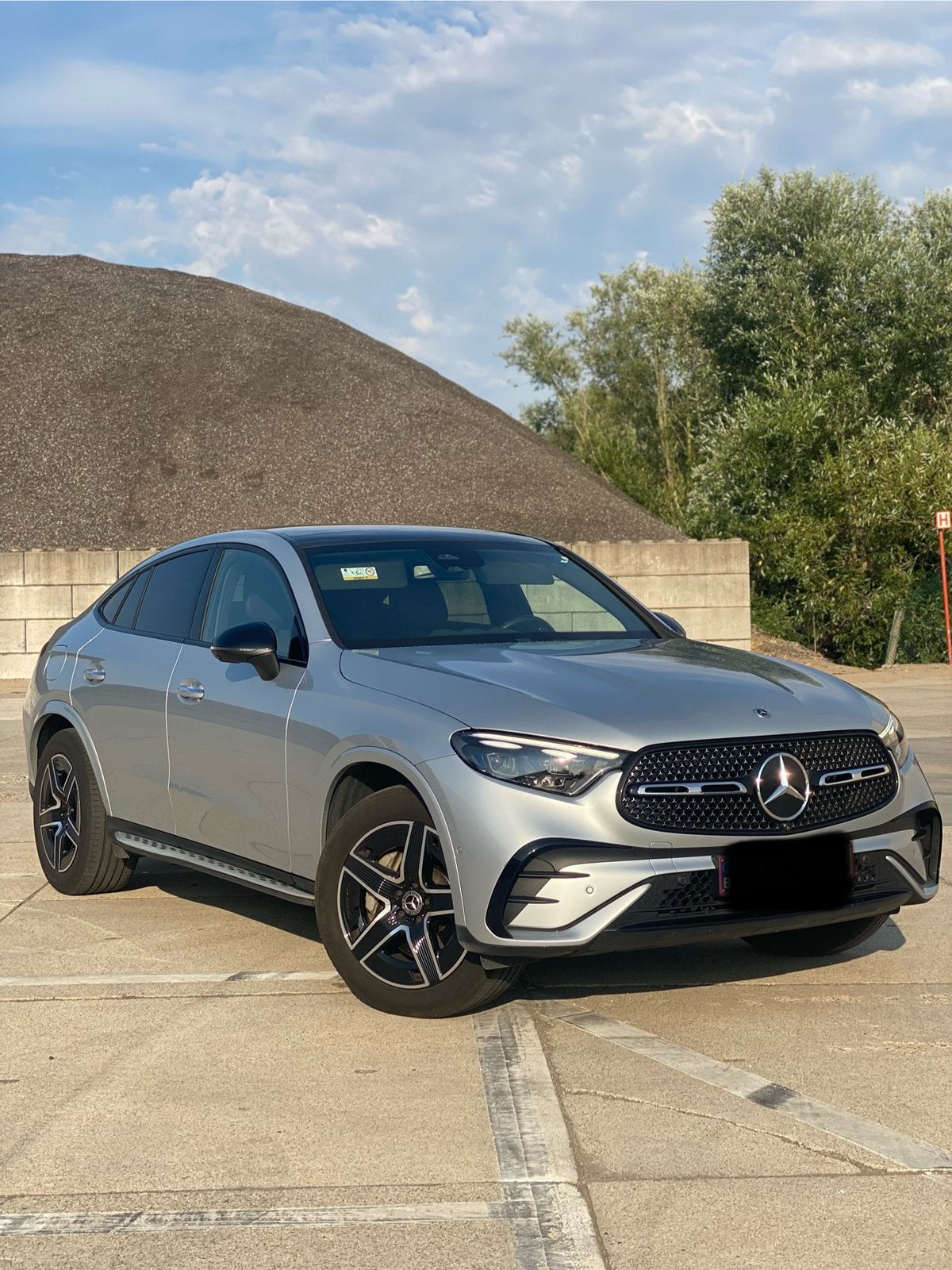 Mercedes glc 22d coupe, Autos, Cuir, Argent ou Gris, Achat, Euro 6