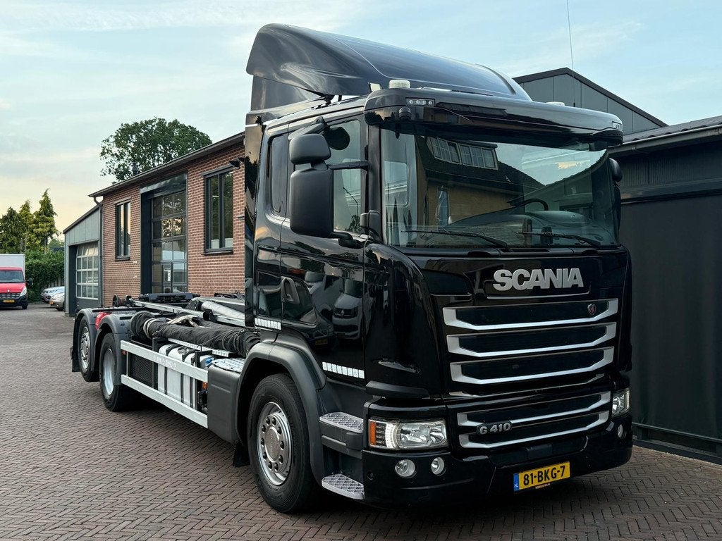Scania G410 HAAKARM 21 Ton VDL Steering Axle Navi Cam Euro 6, Auto's, Automaat, Navigatiesysteem, Euro 6, Scania