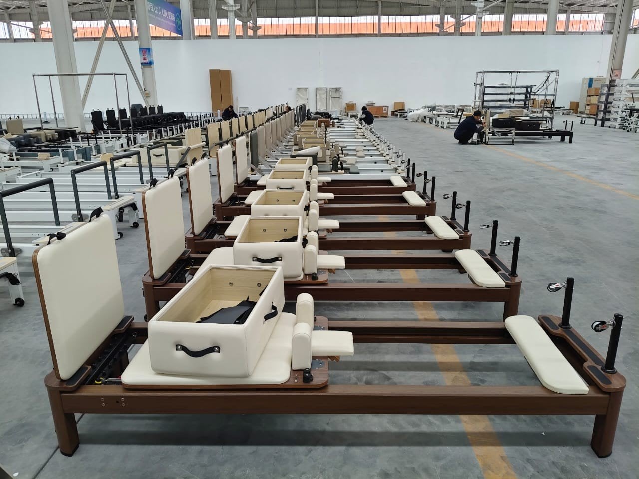 pilates Reformer Aluminium met houtlook, Enlèvement ou Envoi, Neuf, Autre