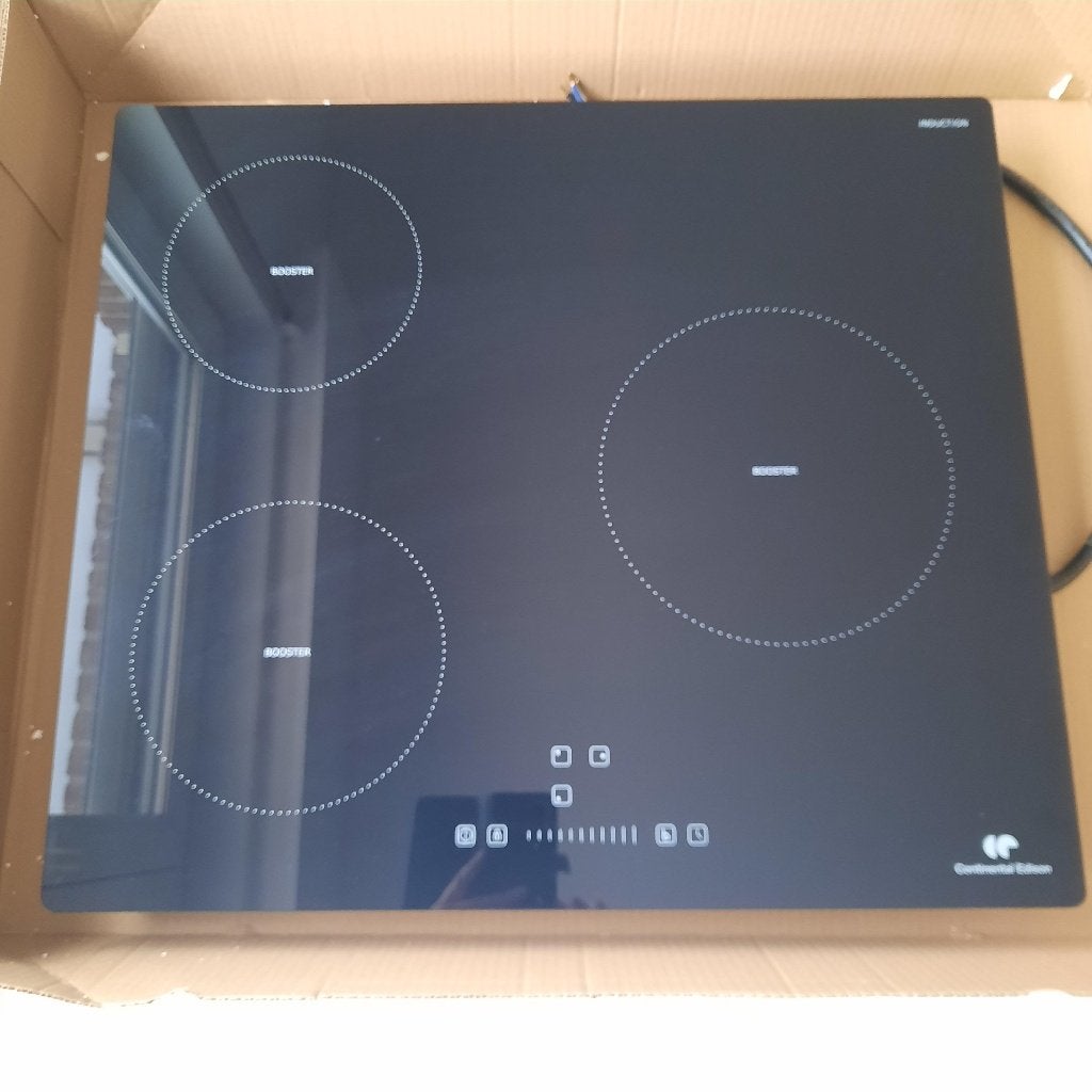 nieuwe inductiekookplaat met 3 kookplaten, Electroménager, Neuf, Classe énergétique A ou plus économe, Encastré, Enlèvement