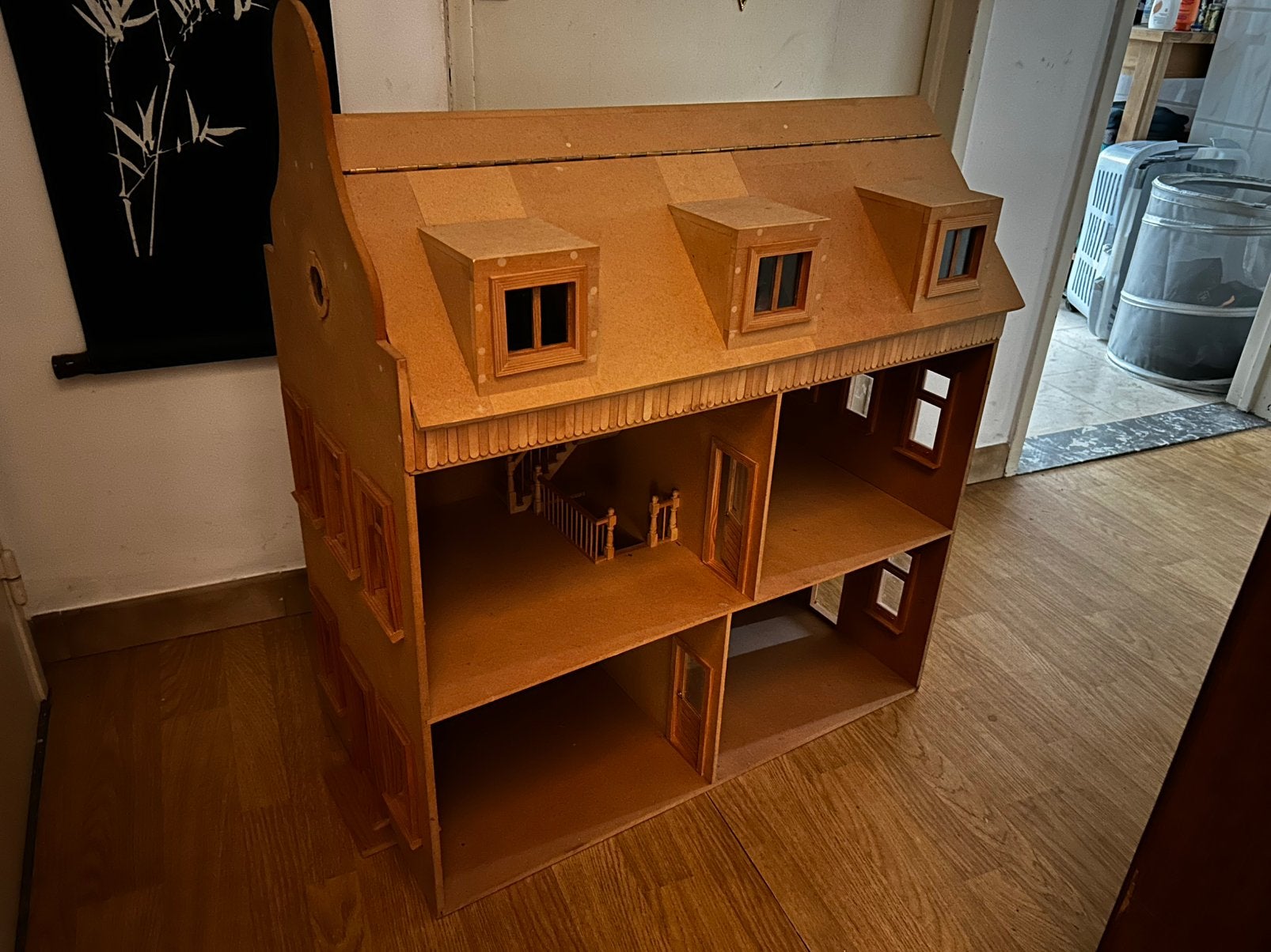 Poppenhuis (groot en mooi detail), Enlèvement, Comme neuf, Meuble ou Kitchenette