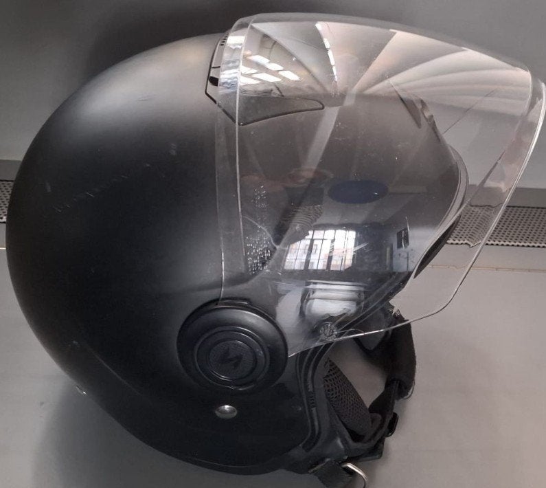 Jet Scorpion Exo City L Matzwarte motorhelm, Dames, Jethelm, L, Tweedehands